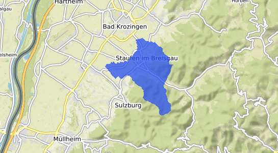 Bodenrichtwertkarte Staufen im Breisgau